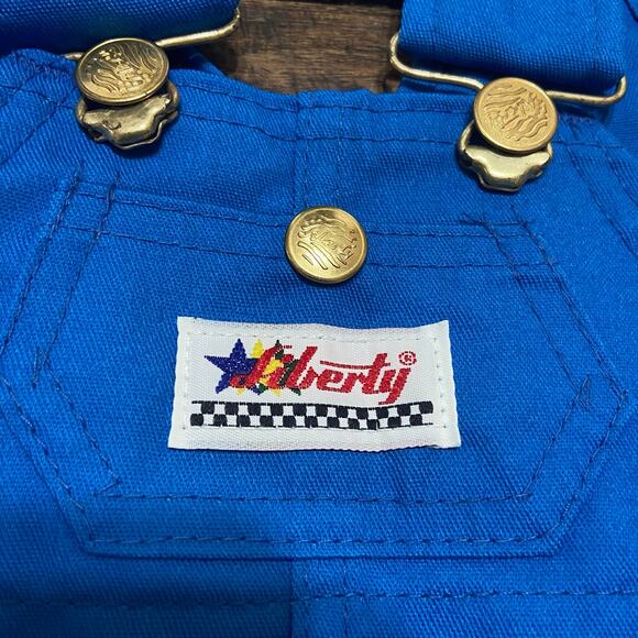 Vintage Liberty Blue Bib Overalls Made in the USA Size 12 months - Picture 3 of 9
